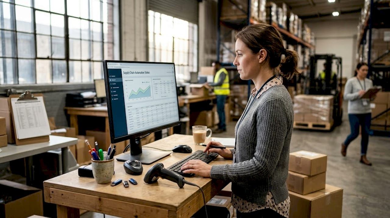 Coordinator tracking blockchain supply chain updates