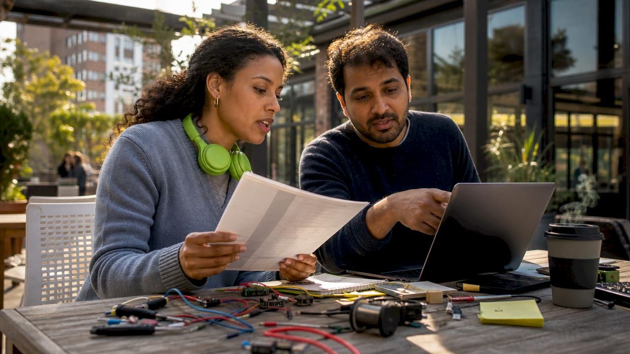 Software engineers collaborating on AI integration