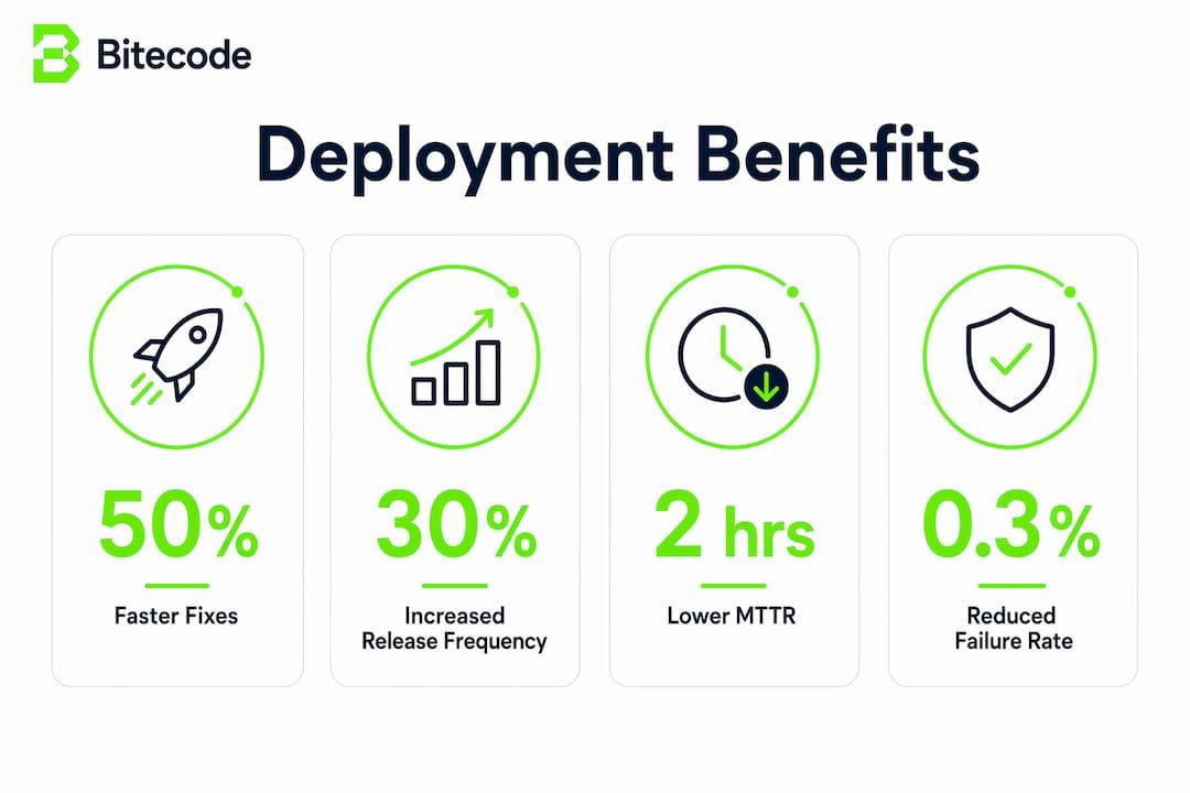 Infographic showing rapid deployment key benefits