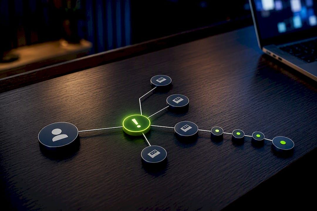 Alert linked to customer account graph