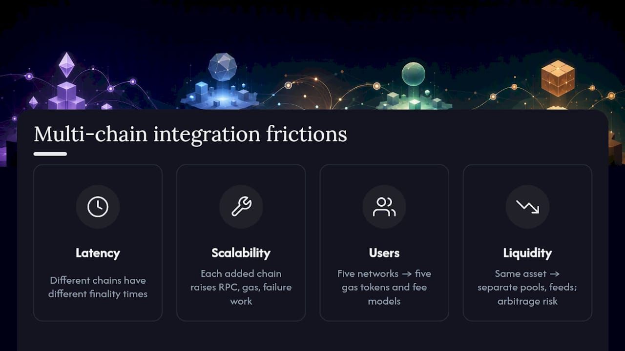Beyond Security: What Else Makes Multi-Chain Integration Hard? — overview diagram