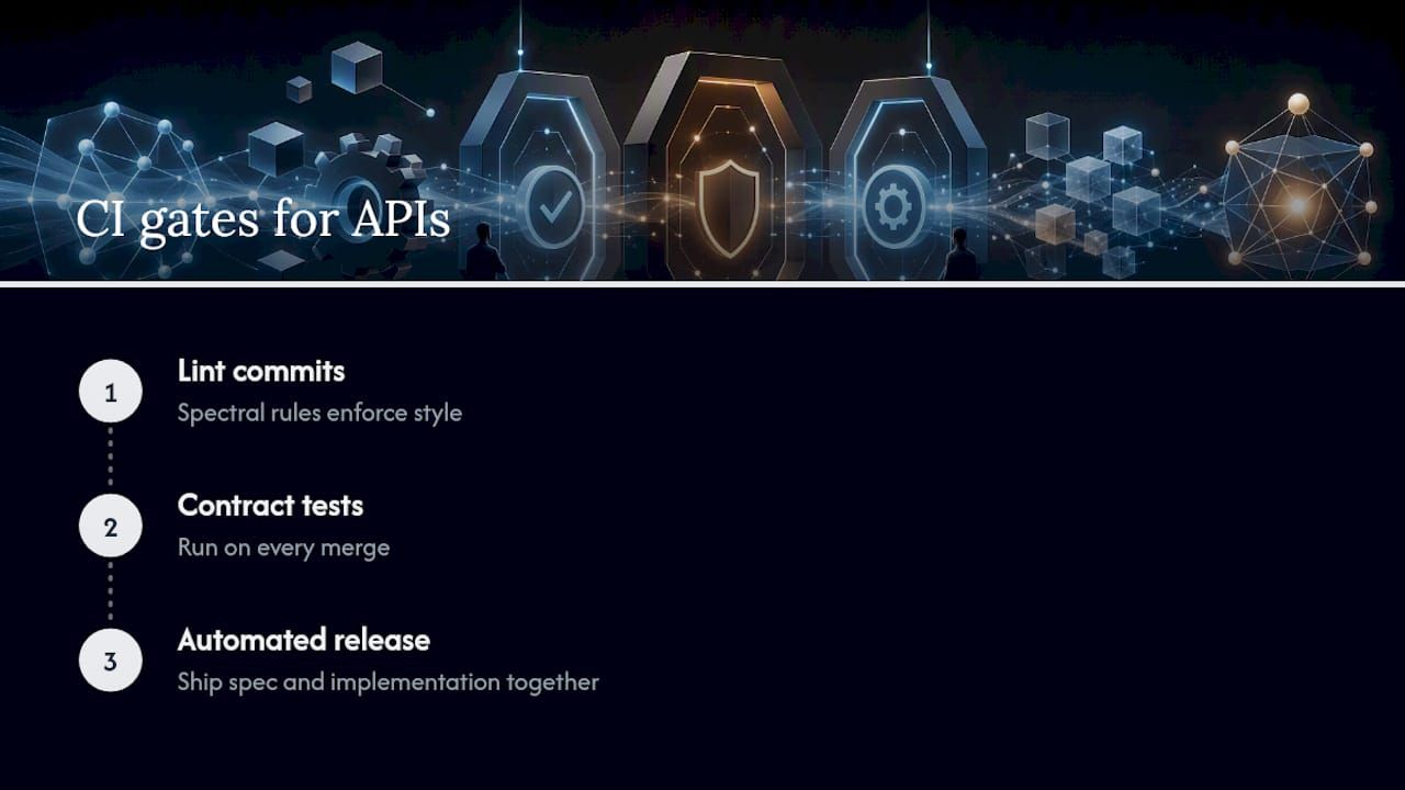 API specification CI release workflow