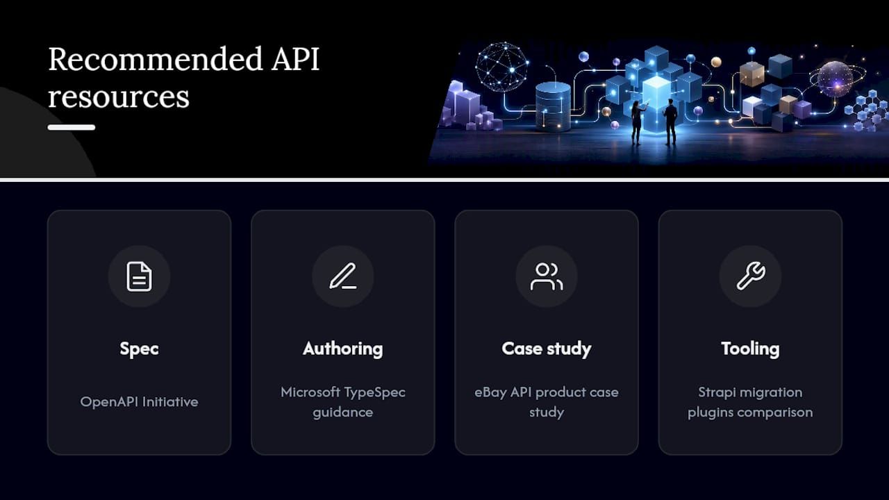Where to Learn More About API-First Standards — overview diagram