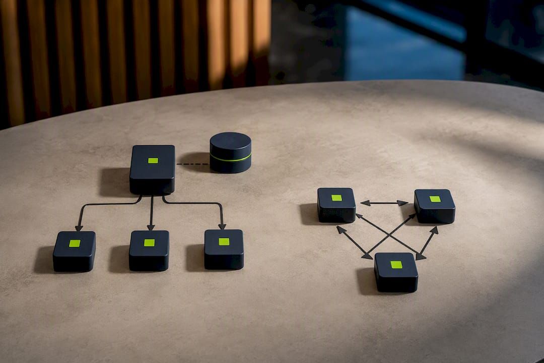 Manager and peer-to-peer agent architectures