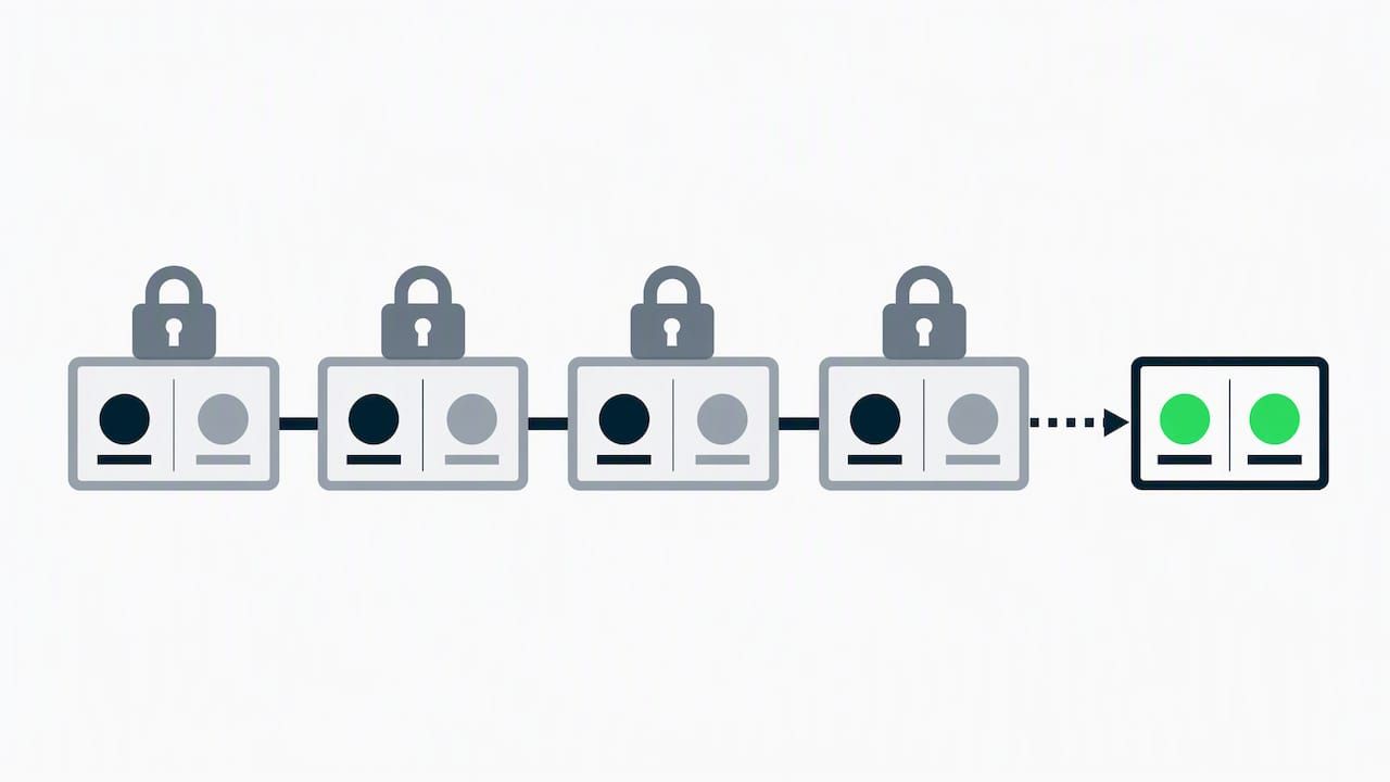 Sequential locked records in immutable ledger